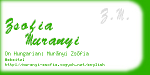 zsofia muranyi business card